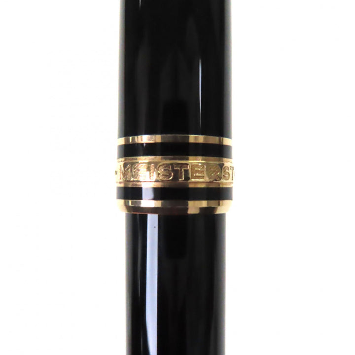 Very Good MONTBLANC fountain pen Meisterstück Classic white star black 14K mens