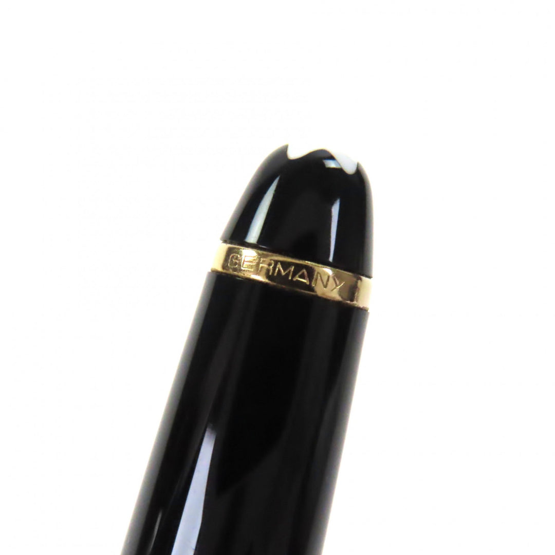 Very Good MONTBLANC fountain pen Meisterstück Classic white star black 14K mens