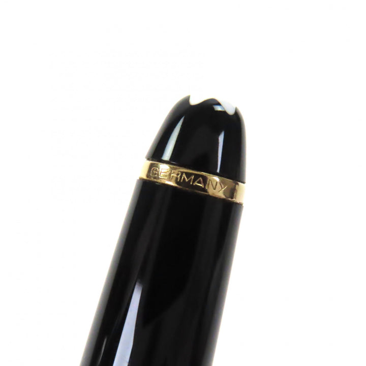 Very Good MONTBLANC fountain pen Meisterstück Classic white star black 14K mens