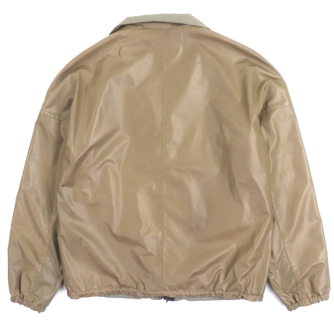 Great Salvatore Ferragamo Blouson Zip up Brown Cowhide mens 46