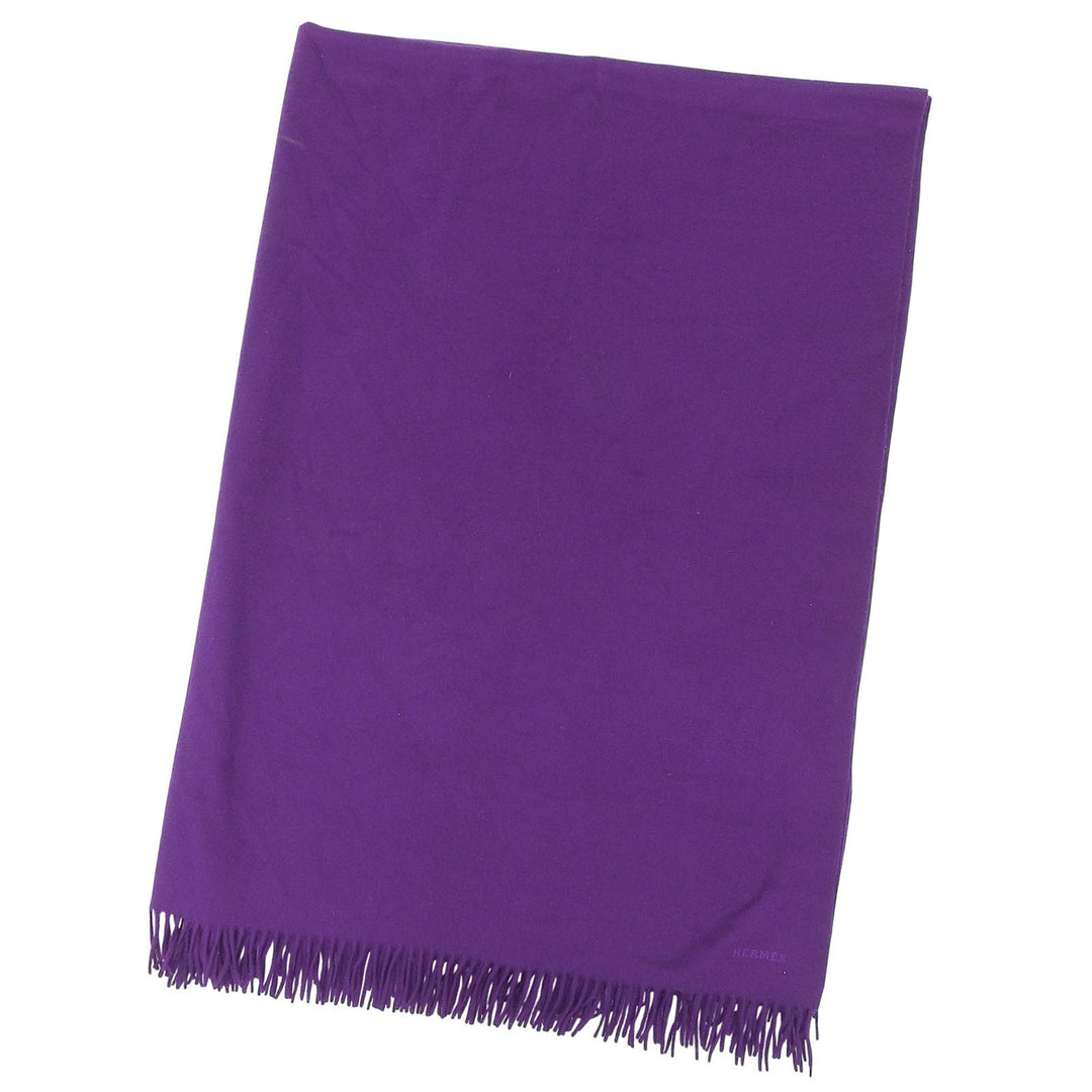Excellent HERMES Stall purple cashmere Women