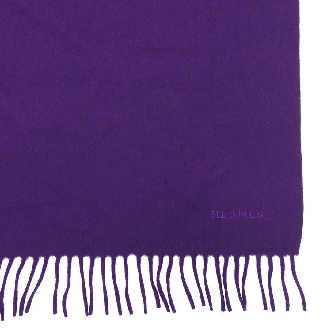 Excellent HERMES Stall purple cashmere Women