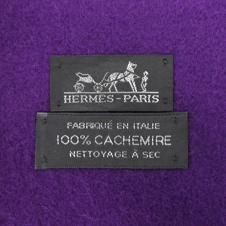 Excellent HERMES Stall purple cashmere Women