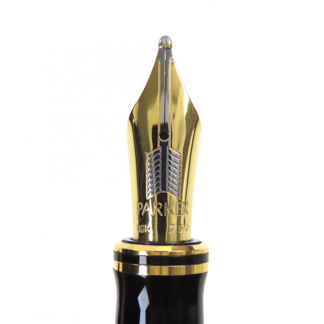 パーカー 万年筆 デュオフォールド センテニアル 希少 マーブルブルー 18K メンズ