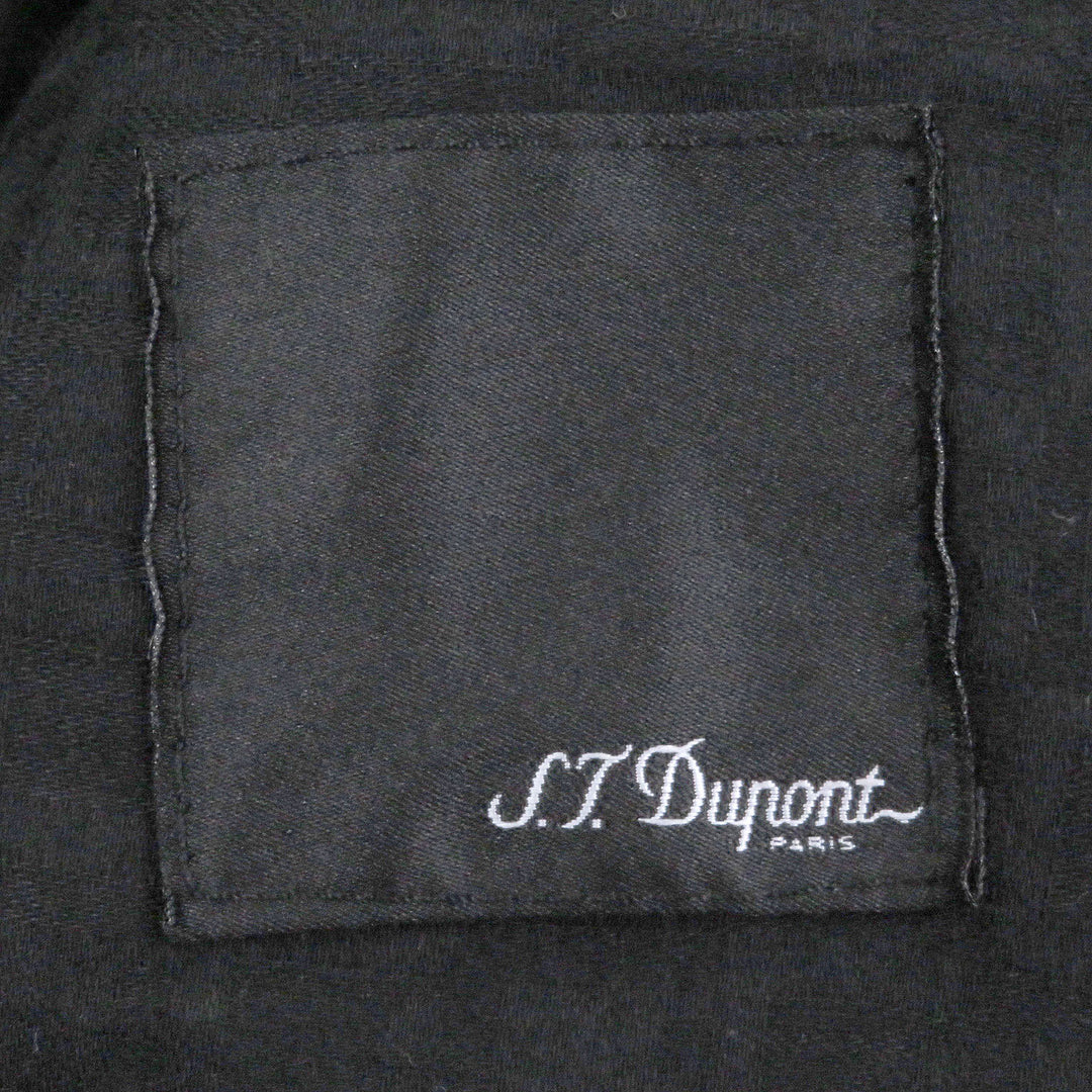 Great Dupont Leather jacket single black Lamb leather mens 52