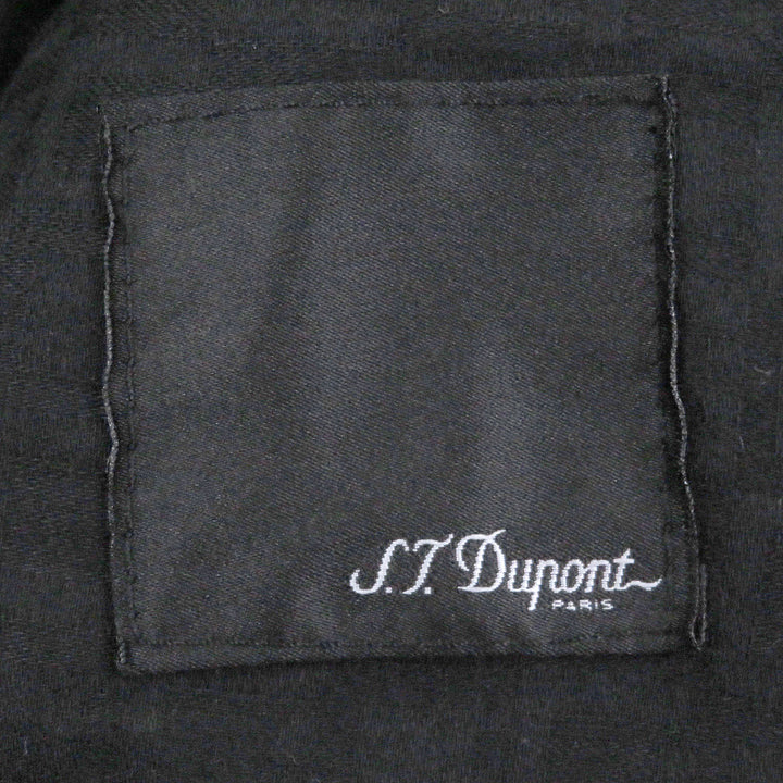 Great Dupont Leather jacket single black Lamb leather mens 52