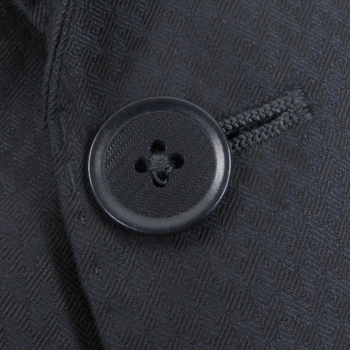 Great ARMANI COLLEZIONI suit M-LINE all-over print single Navy wool mens 48
