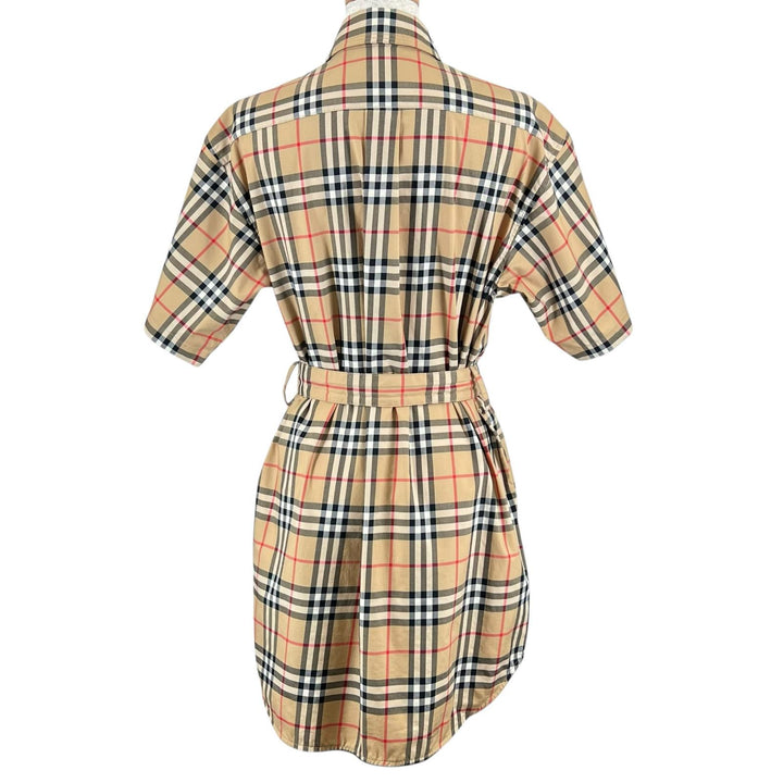 Excellent BURBERRY one piece Nova Check Shirt multicolor cotton Women 36 8032154