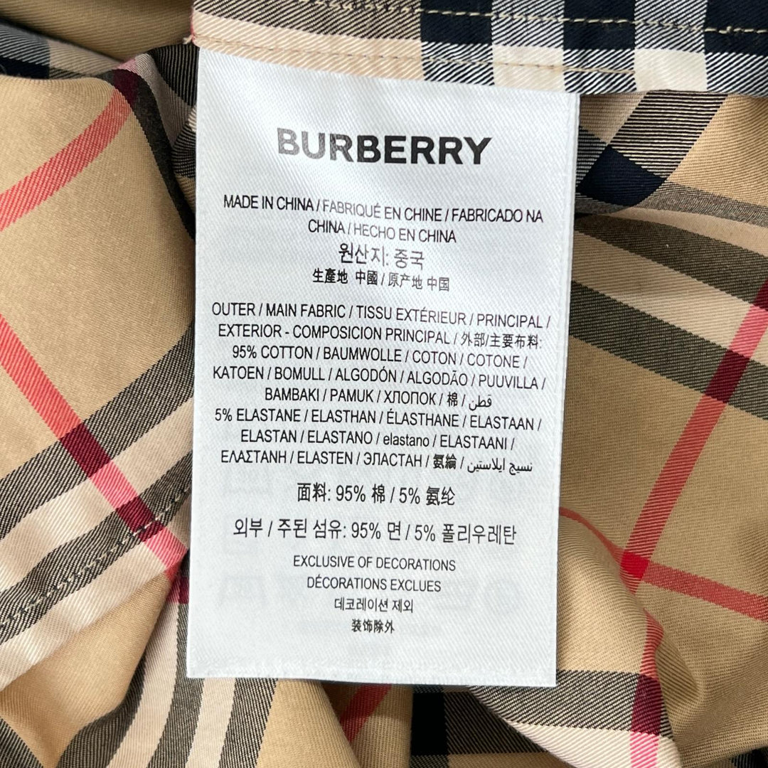Excellent BURBERRY one piece Nova Check Shirt multicolor cotton Women 36 8032154