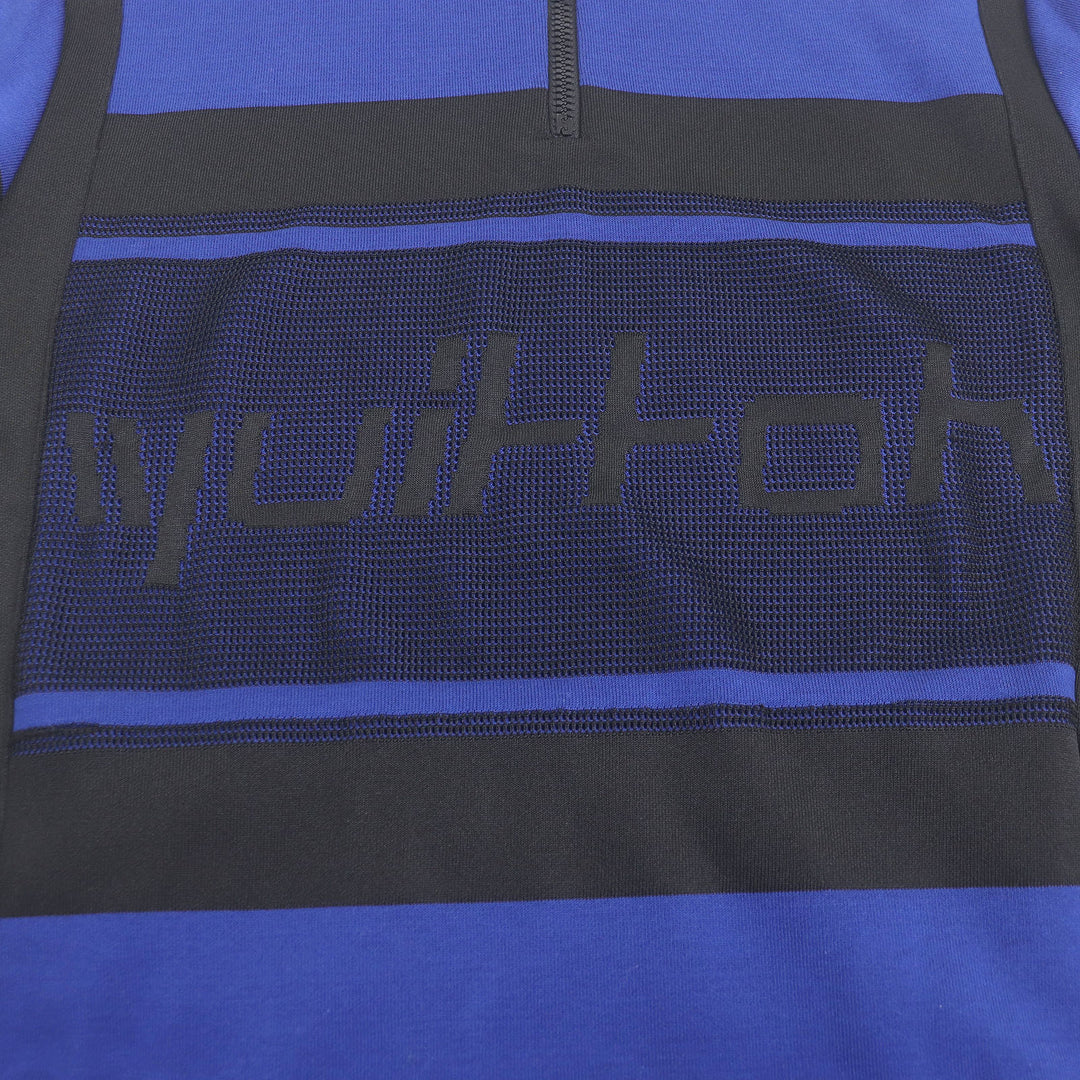 Great LOUIS VUITTON Short sleeve knit Jacquard Cycling T-shirt Half zip