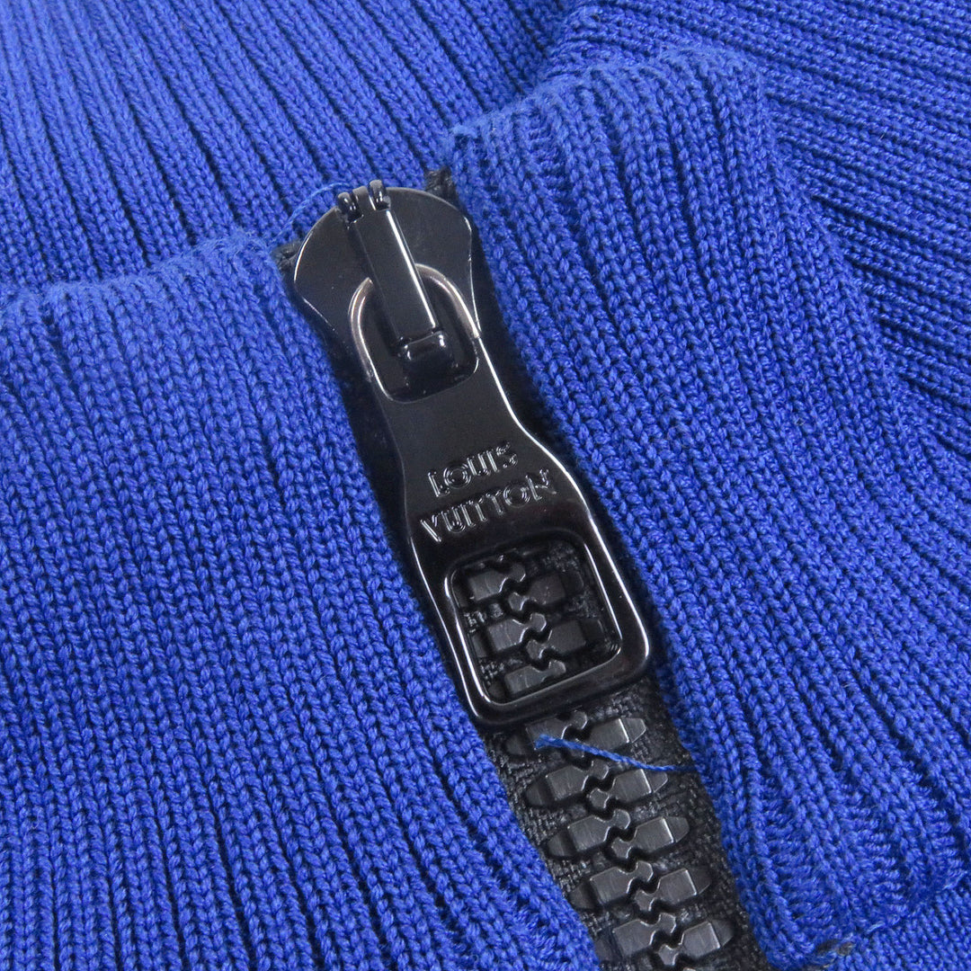 Great LOUIS VUITTON Short sleeve knit Jacquard Cycling T-shirt Half zip