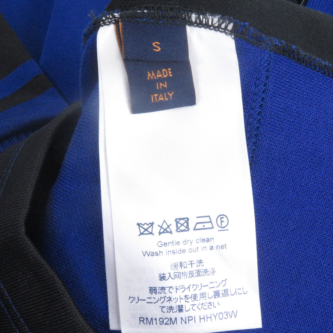 Great LOUIS VUITTON Short sleeve knit Jacquard Cycling T-shirt Half zip