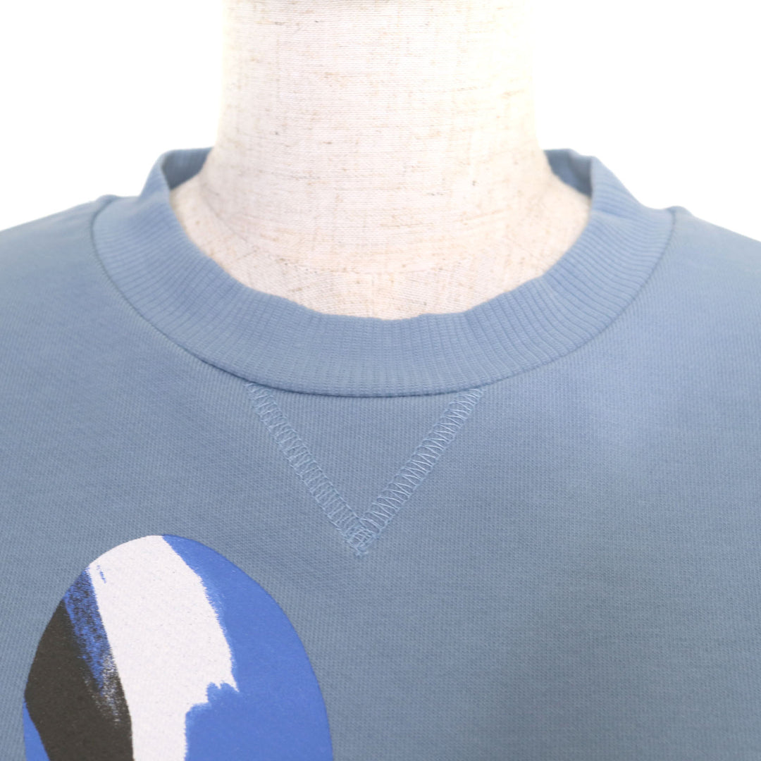 エクセレント WEEKEND MaxMara スウェット ロゴ刺繍 ブルー コットン レディース M 2359210337