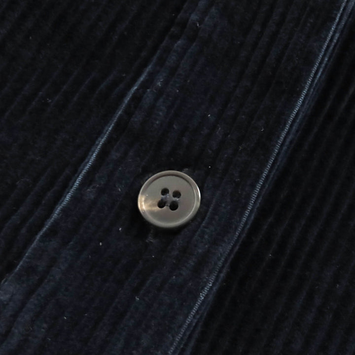 Pristine WEEKEND MaxMara ワンピース ベルト付きコーデュロイシャツ ネイビー コットン レディース 46