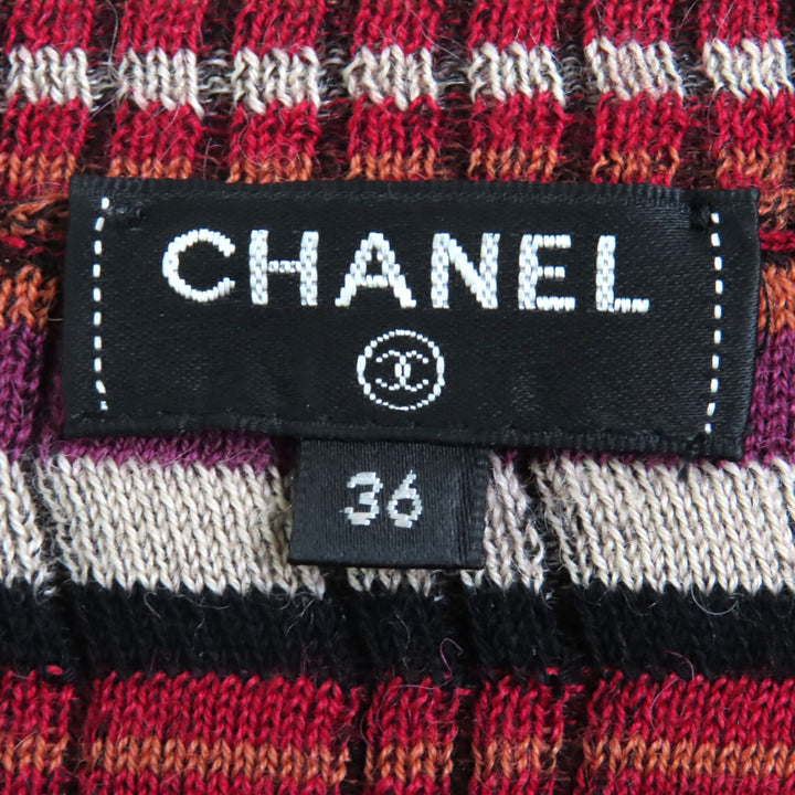 素晴らしい CHANEL 半袖ニット マルチアルパカ レディース 36 P59263