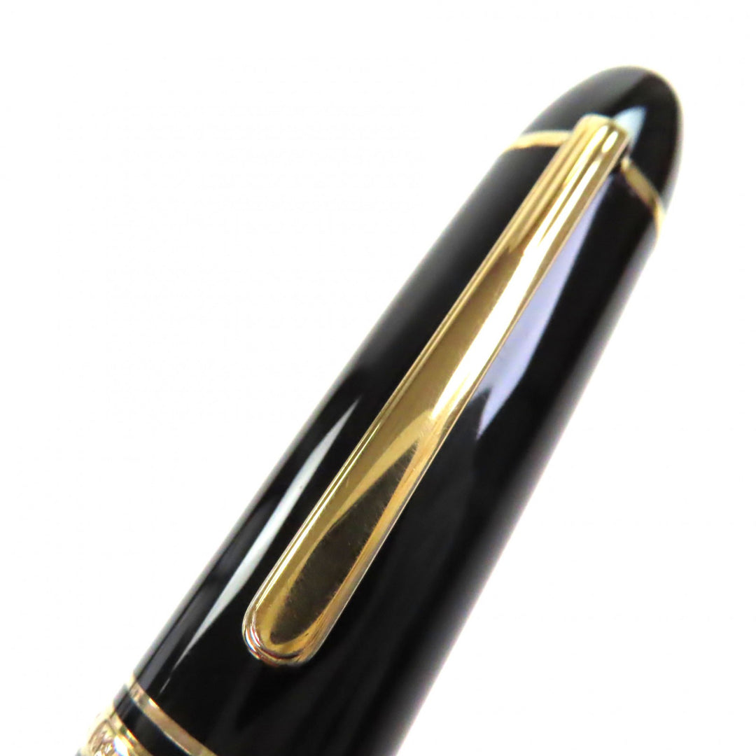 偉大な MONTBLANC 万年筆 マイスターシュテュック 149 ホワイトスター ブラックゴールド 14K メンズ