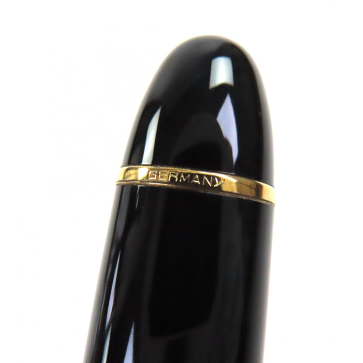 偉大な MONTBLANC 万年筆 マイスターシュテュック 149 ホワイトスター ブラックゴールド 14K メンズ