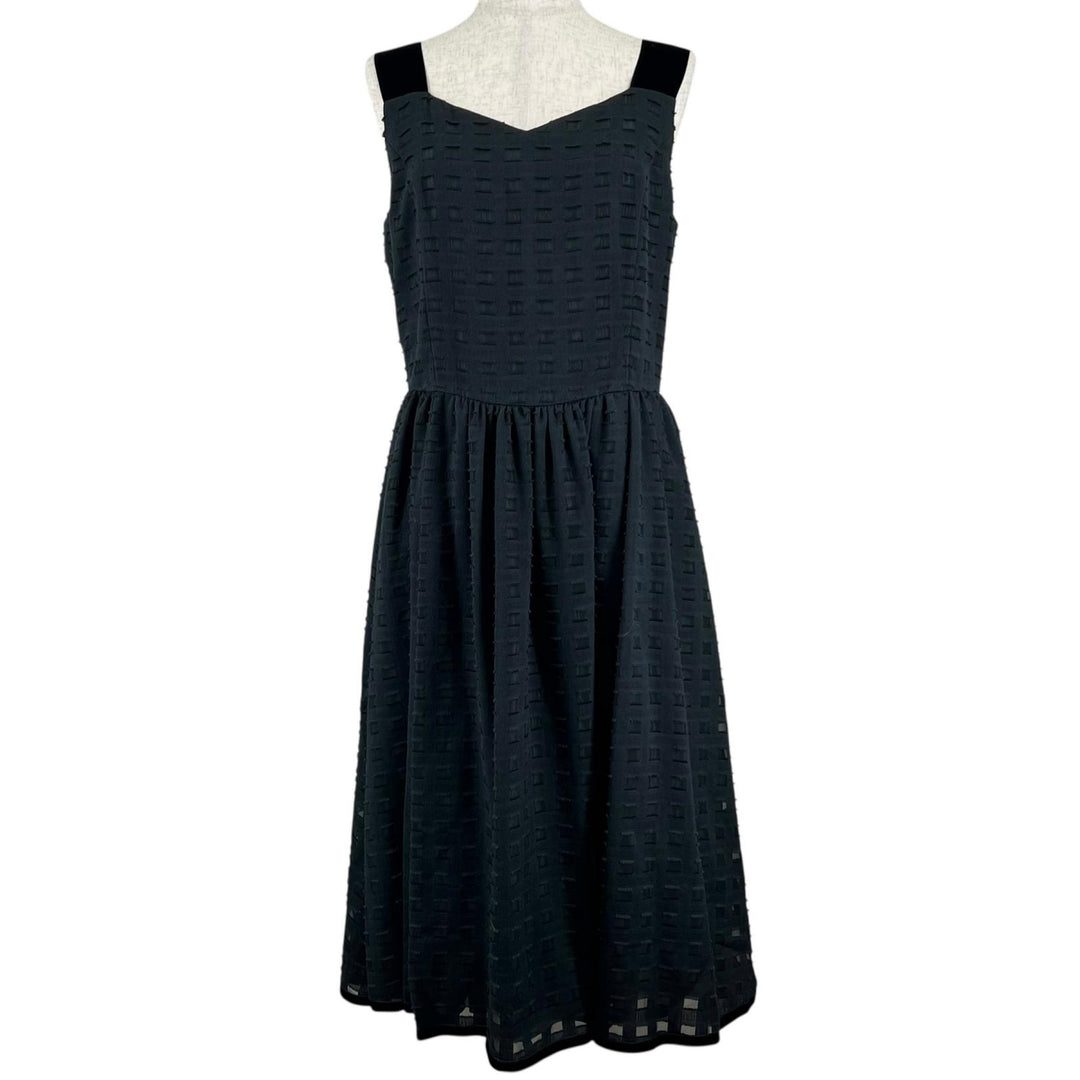 Excellent FOXEY BOUTIQUE one piece sleeveless dress black cotton Women 40 40155