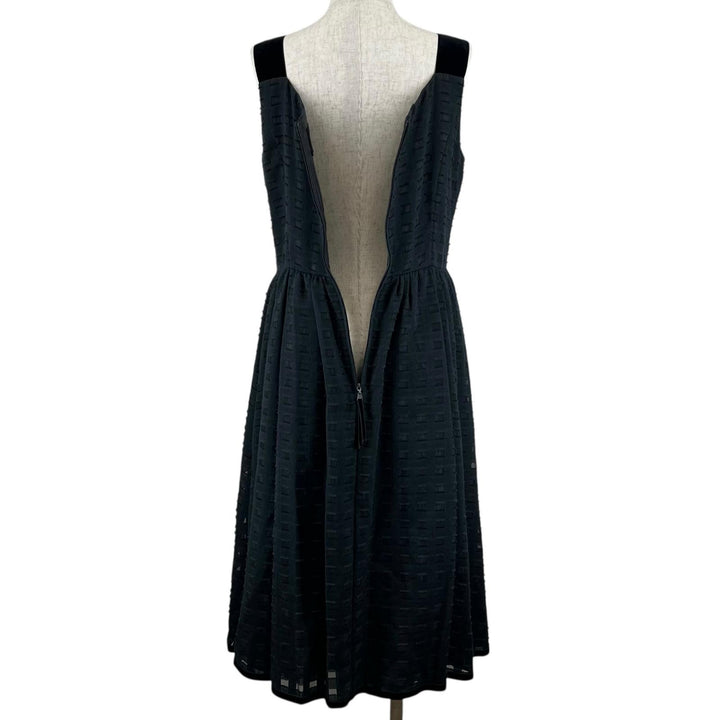 Excellent FOXEY BOUTIQUE one piece sleeveless dress black cotton Women 40 40155