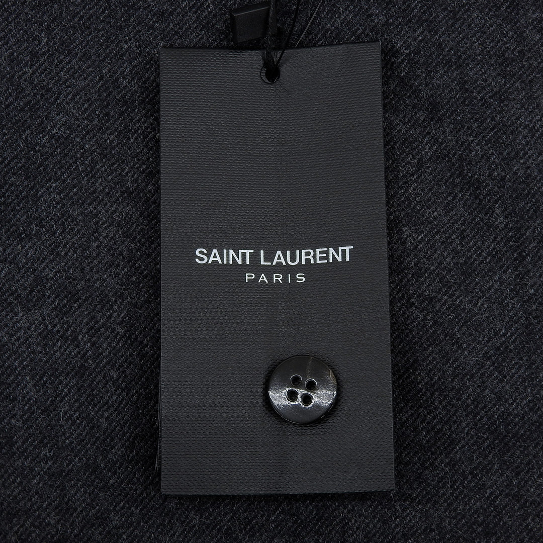 Pristine SAINT LAURENT PARIS Pants slacks gray wool Women 468583