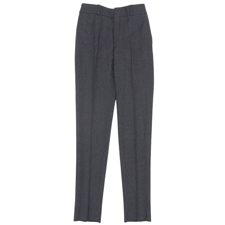 Pristine SAINT LAURENT PARIS Pants slacks gray wool Women 468583
