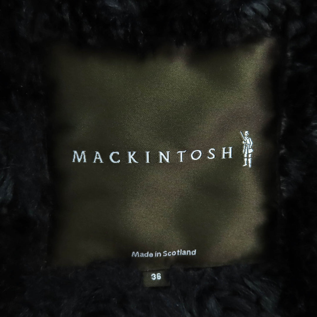 Great Mackintosh coat black polyester Women 36