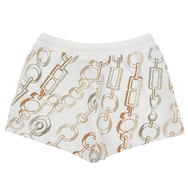 Excellent HERMES Shorts Do Re Boucles white cotton Women 38 3H4412DE