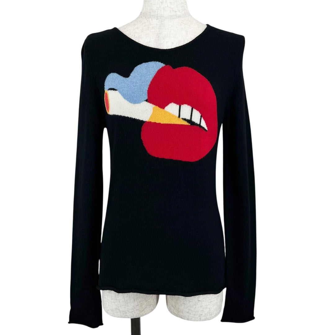 Great Lucien Pellat-Finet knit black cashmere Women
