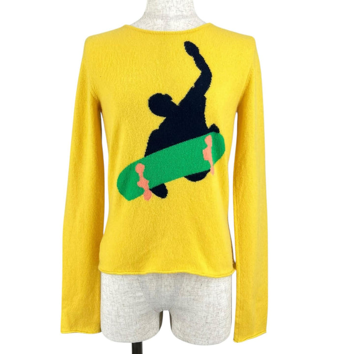 Great Lucien Pellat-Finet knit yellow cashmere Women S