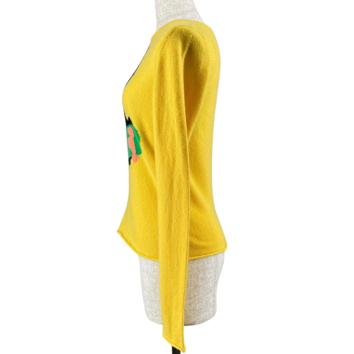 Great Lucien Pellat-Finet knit yellow cashmere Women S