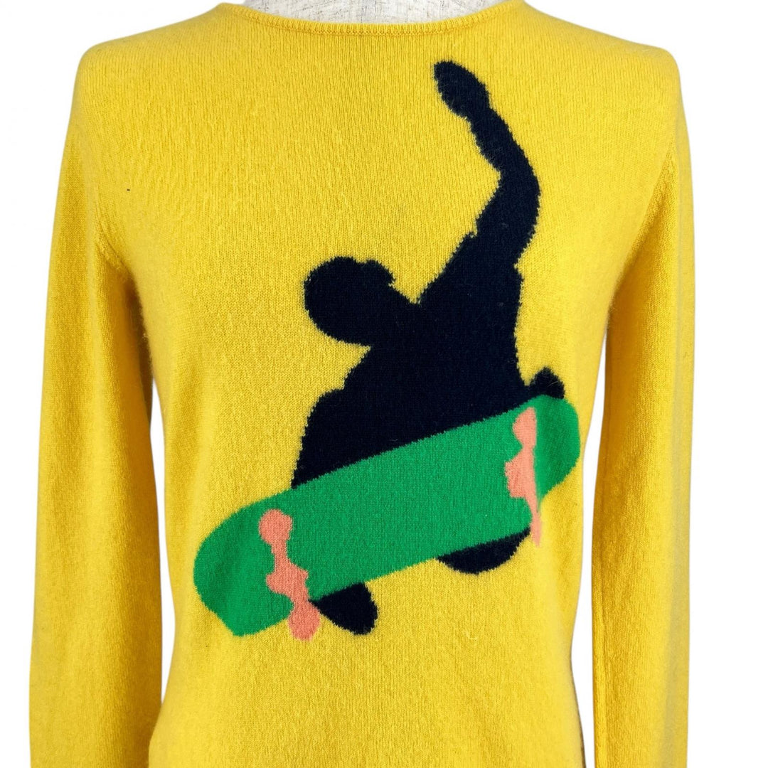 Great Lucien Pellat-Finet knit yellow cashmere Women S
