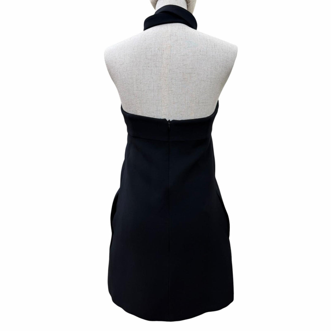Great Christian Dior one piece Silk-blend halter-neck mini dress 38 221R39A1166