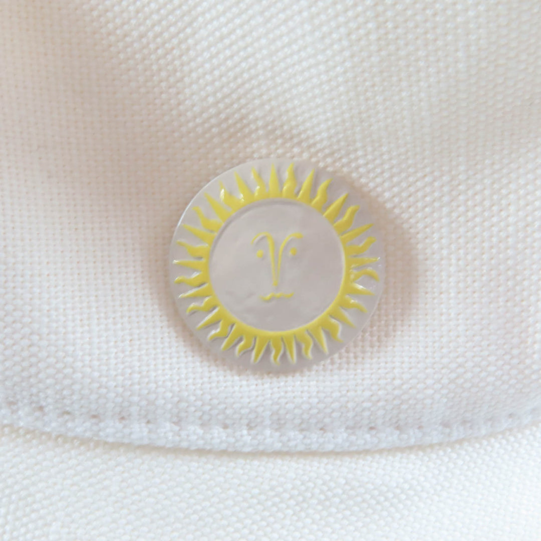 Excellent HERMES hat Gaelle white Hemp Women 58