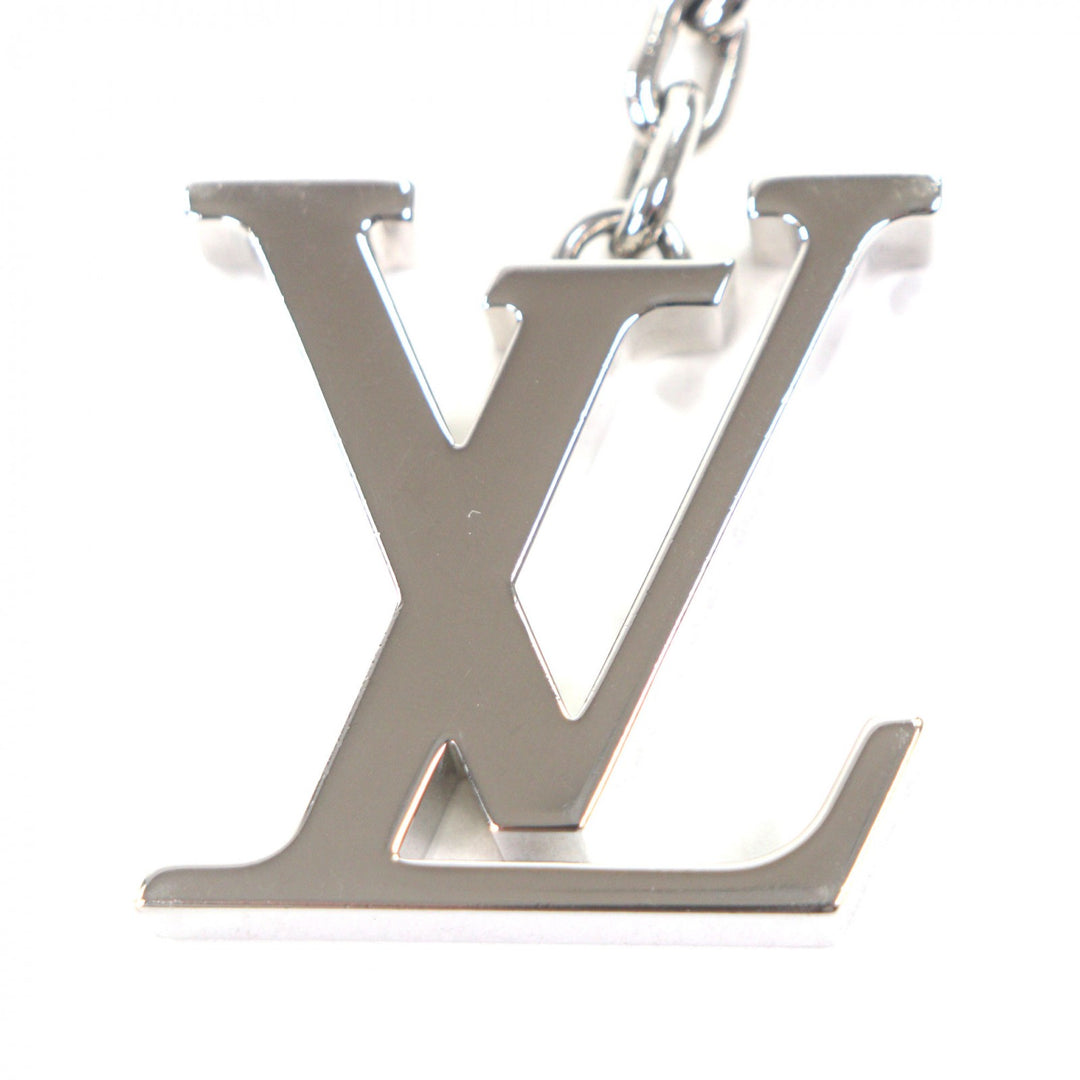 Great LOUIS VUITTON key ring Portocle Initial Charm Silver mens M65071