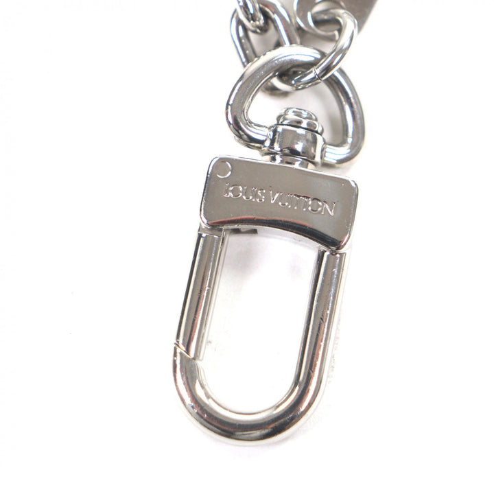 Great LOUIS VUITTON key ring Portocle Initial Charm Silver mens M65071