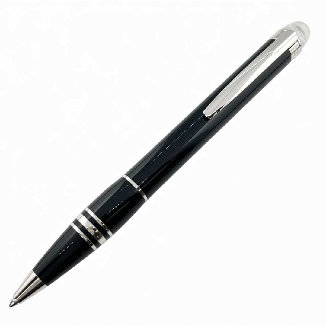 Excellent MONTBLANC Ballpoint pen Starwalker Resin White Star Twist Type Black