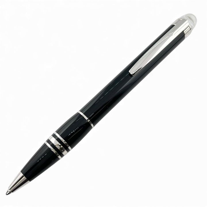 Excellent MONTBLANC Ballpoint pen Starwalker Resin White Star Twist Type Black