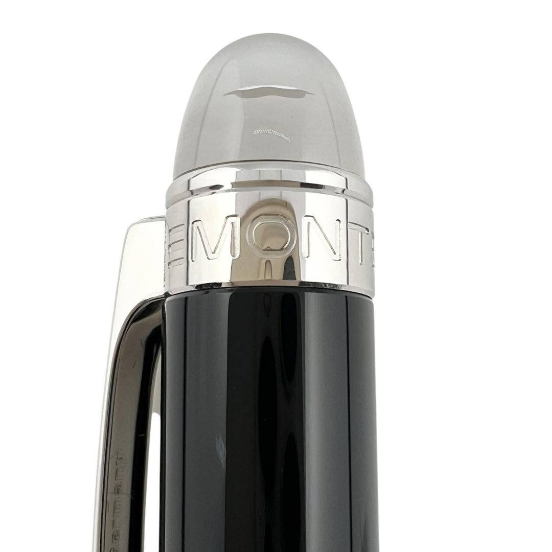 Excellent MONTBLANC Ballpoint pen Starwalker Resin White Star Twist Type Black