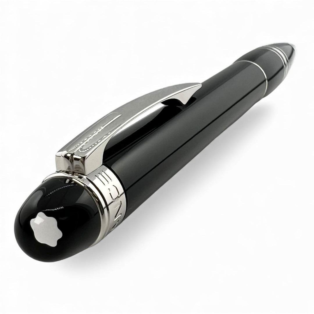 Excellent MONTBLANC Ballpoint pen Starwalker Resin White Star Twist Type Black