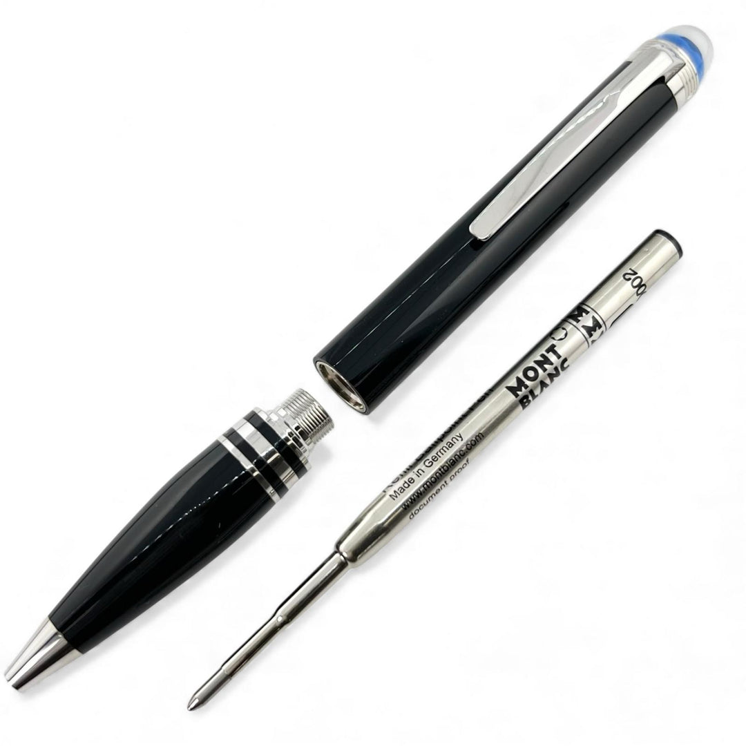 Great MONTBLANC Ballpoint pen Starwalker Blue Dome White Star Twist Type Black