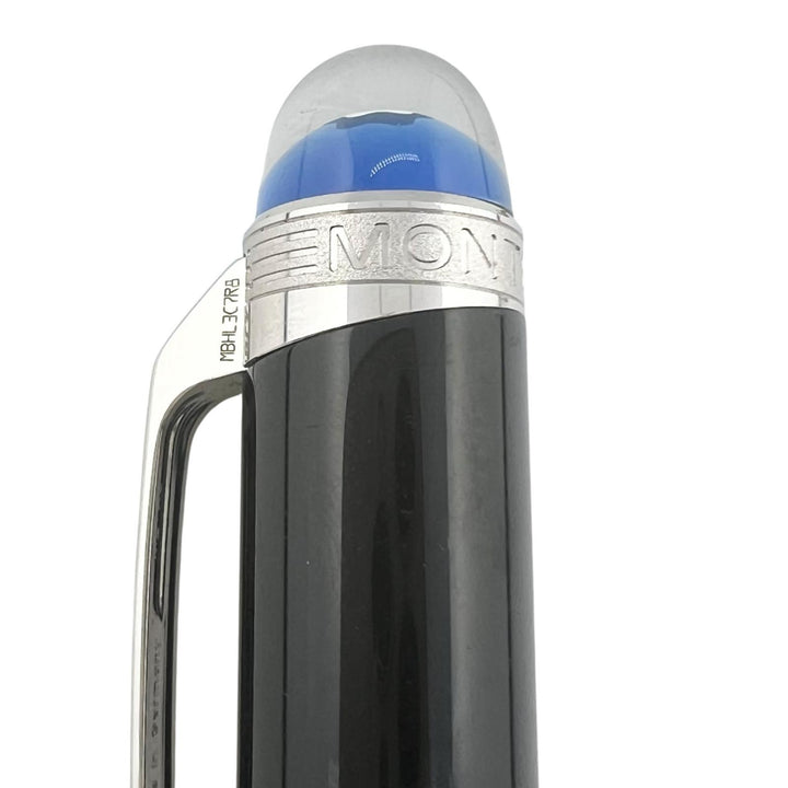Great MONTBLANC Ballpoint pen Starwalker Blue Dome White Star Twist Type Black