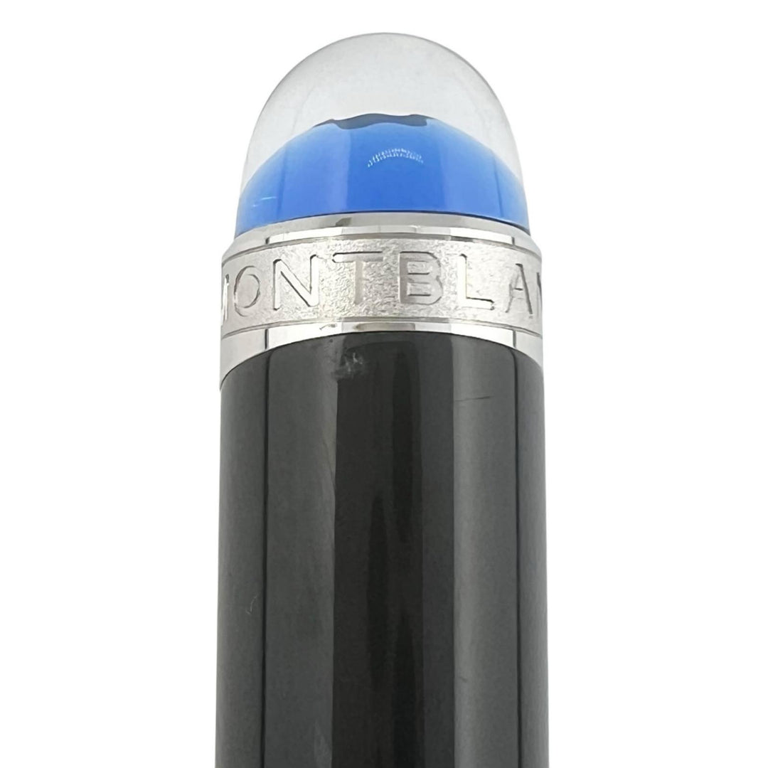 Great MONTBLANC Ballpoint pen Starwalker Blue Dome White Star Twist Type Black