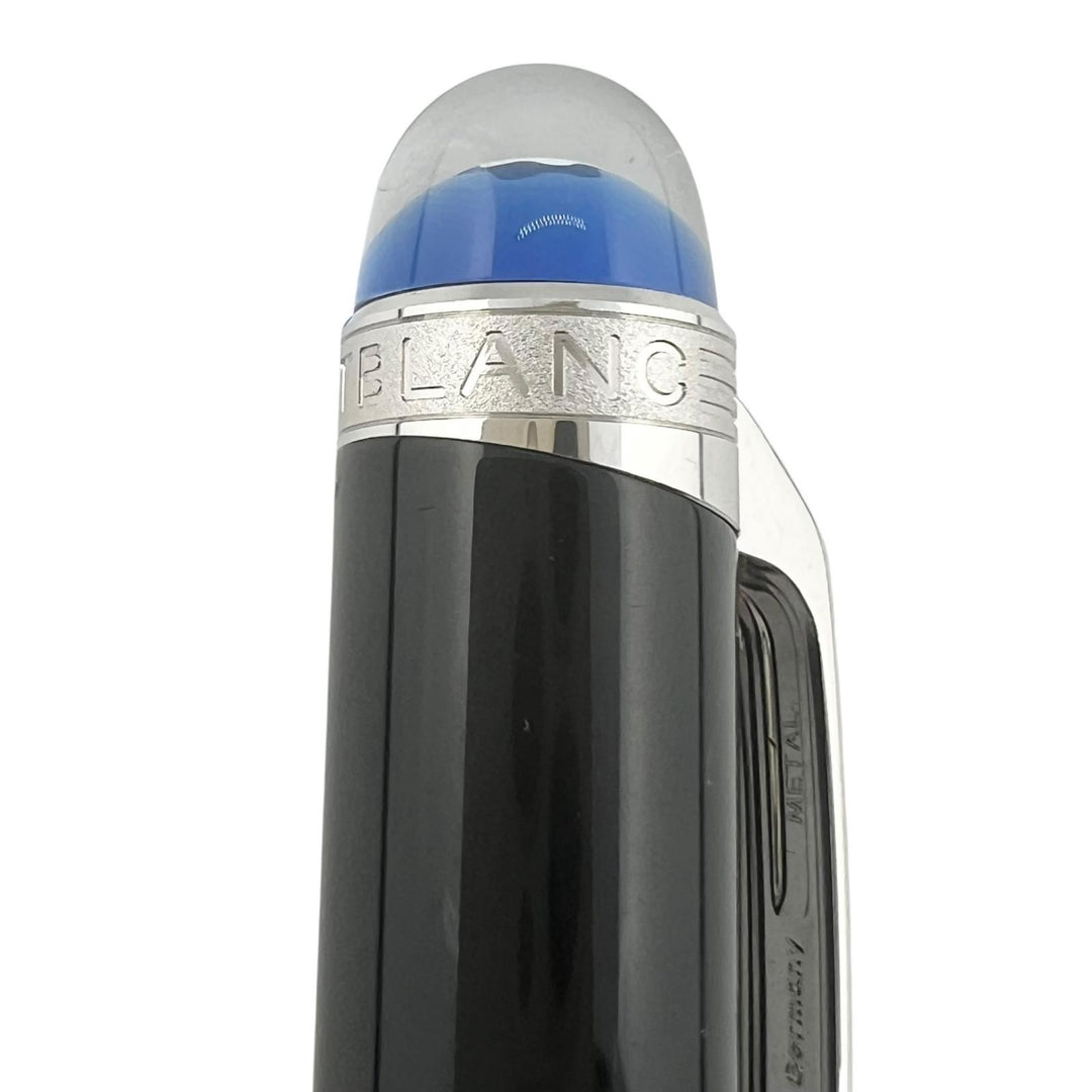 Great MONTBLANC Ballpoint pen Starwalker Blue Dome White Star Twist Type Black