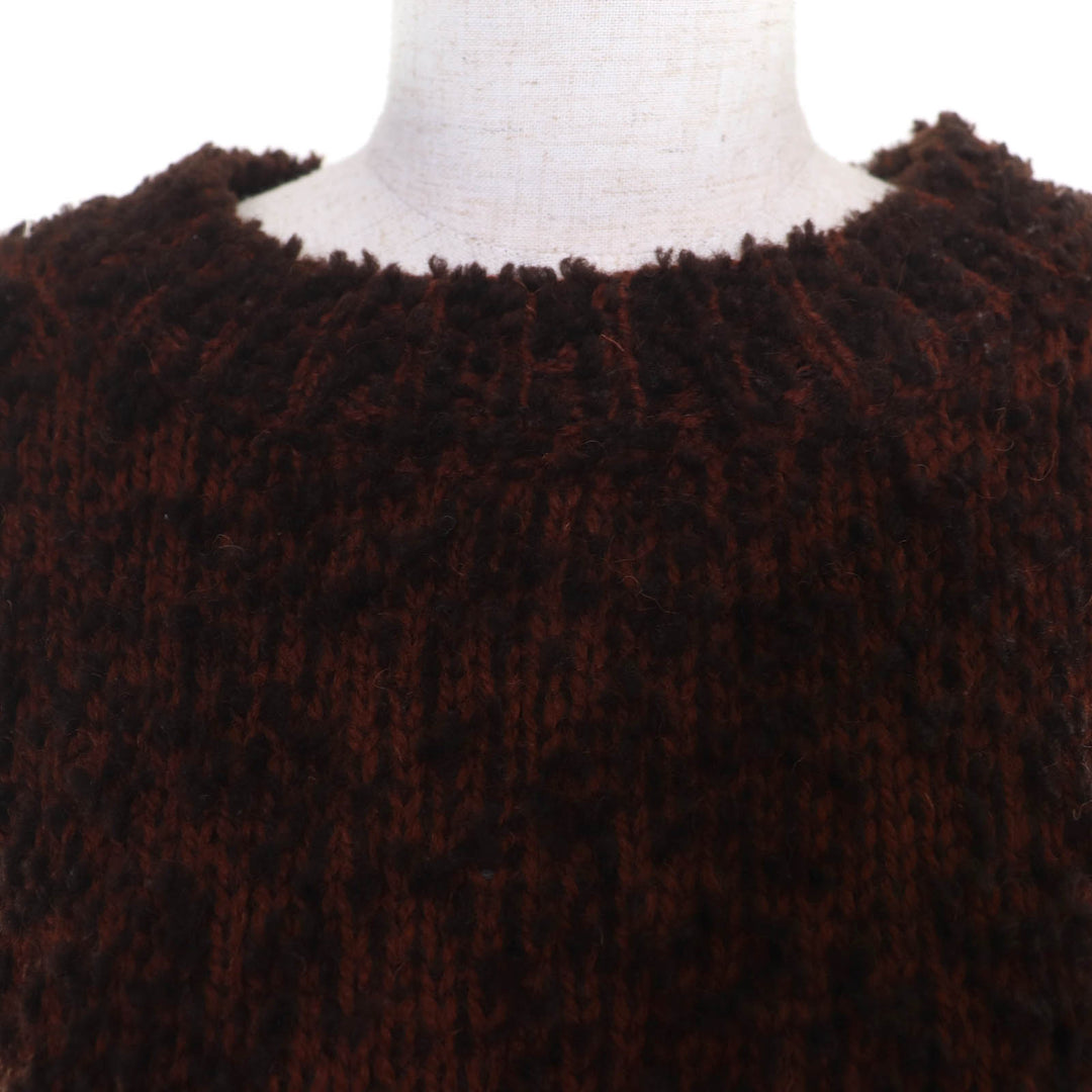 DRIES VAN NOTEN ニット オーバーサイズシルエット 長袖 ブラウン 1157-343-1355