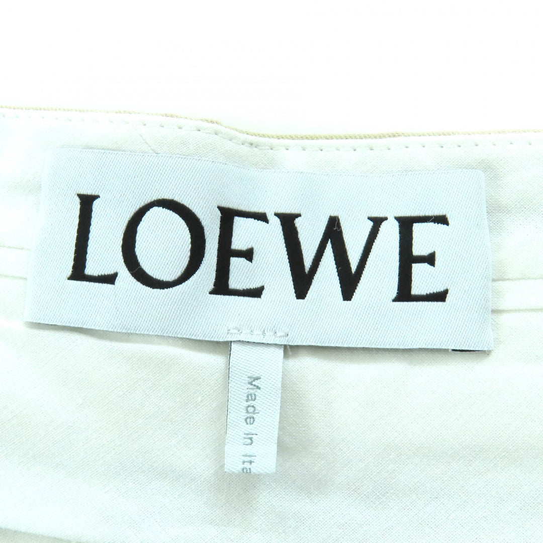 Pristine LOEWE Pants Tailored shorts beige cotton Women 36 S359Y04XCW