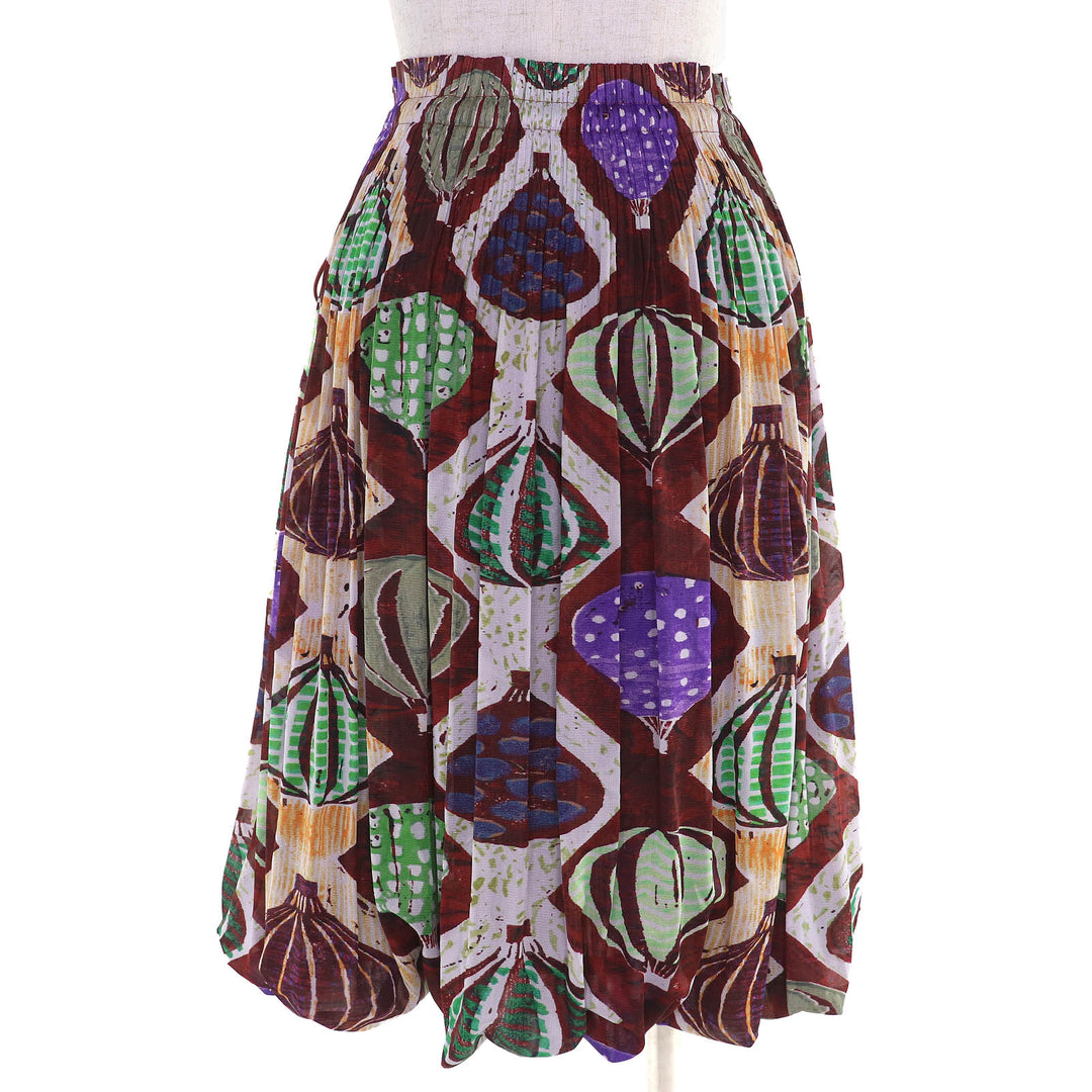 Excellent PLEATS PLEASE two-piece set Balloon top skirt PP93-JK626/PP93-JG623