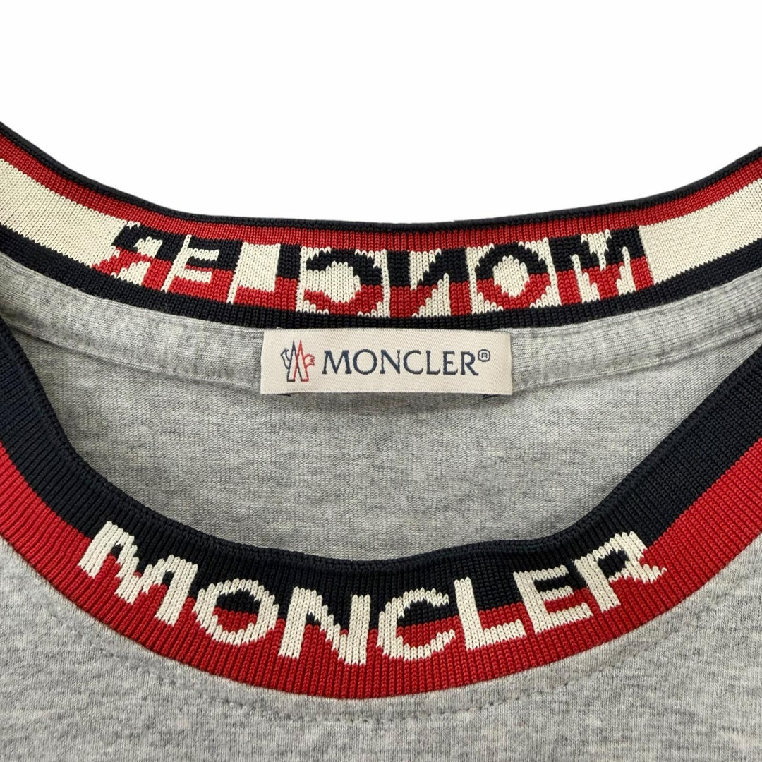 Great MONCLER Short sleeve T-shirt MAGLIA T-SHIRT Tricolor Raglan