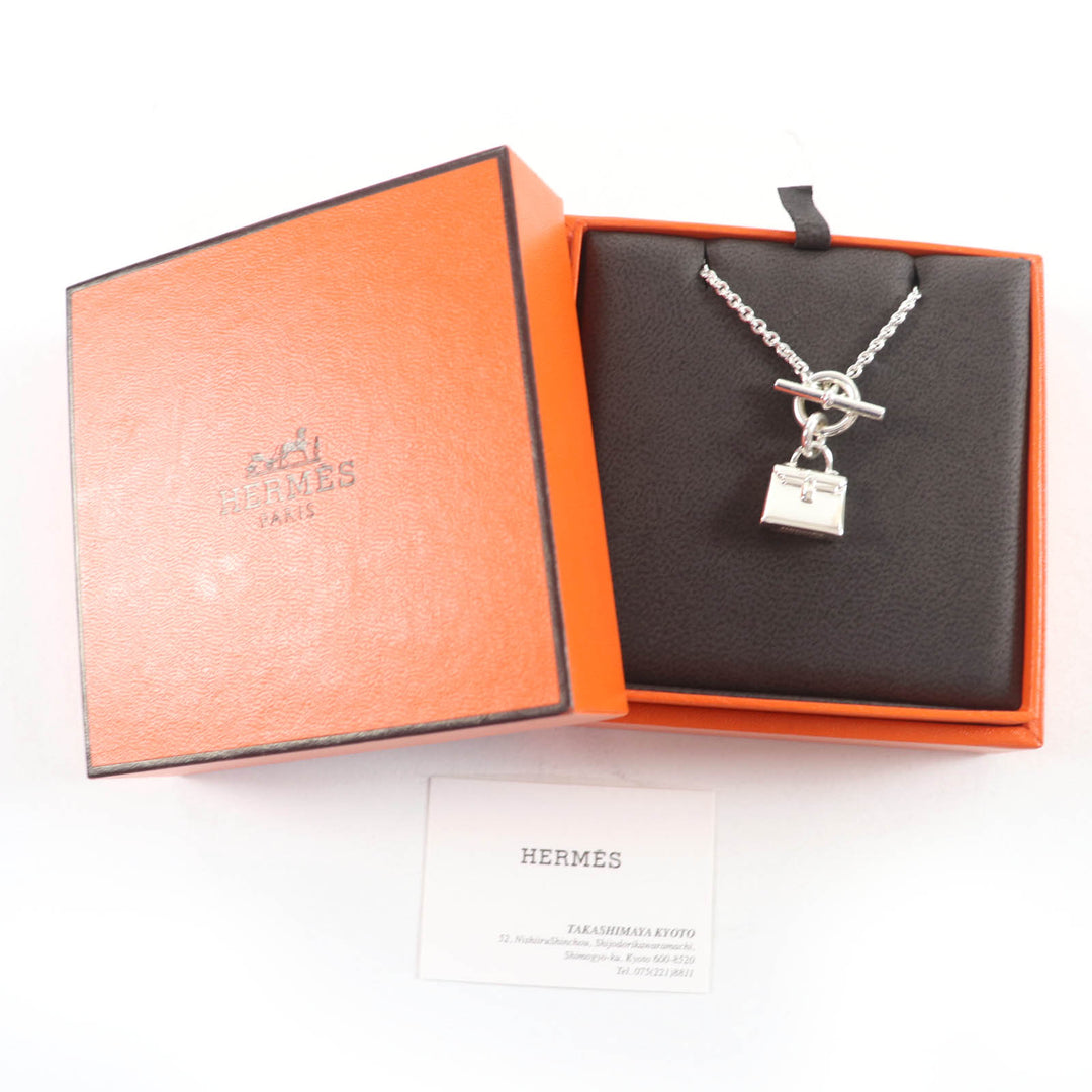 HERMES ネックレス アミュレット ケリー シルバー AG925 レディース