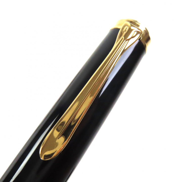 Excellent PERIKAN fountain pen Sovereign Black green 14K mens M600