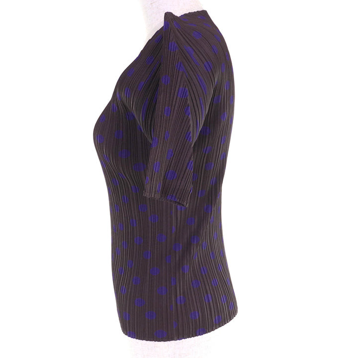 PLEATS PLEASE Tシャツ ドット柄 クルーネック 半袖 3 PP86-JK533 美品